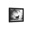 Gallery Canvas Wraps - Charcoal Garden Cat #5 - Framed