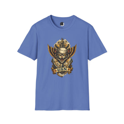 US Navy Cat — Adult T-Shirt
