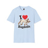 I Heart Ragdolls - Adult T-shirt