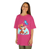Cute Cat and Butterfly Kids Heavy Cotton Tee