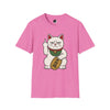 Maneki-Neko Repelling Cat - Adult T-Shirt