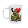 I ❤️ Bengals - Ceramic Mug, (11oz, 15oz)