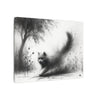 Canvas Wrap - Charcoal Garden Cat #4 - Unframed