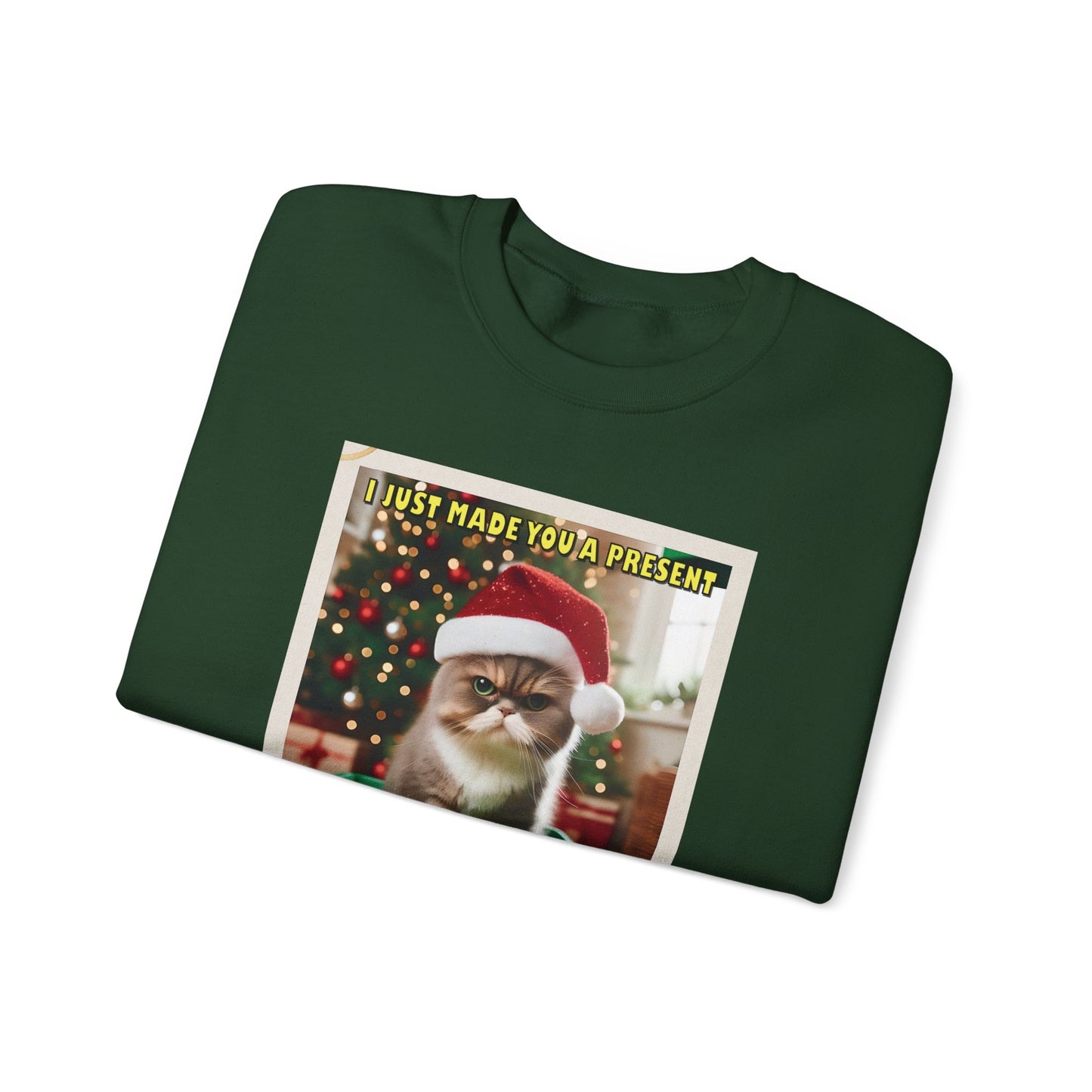 Christmas Present - Adult Unisex Heavy Blend™ Crewneck Sweatshirt (Two-Sided)