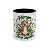 Human Catnip Dispenser - Ceramic Mug Accent Colored (11oz/15oz)