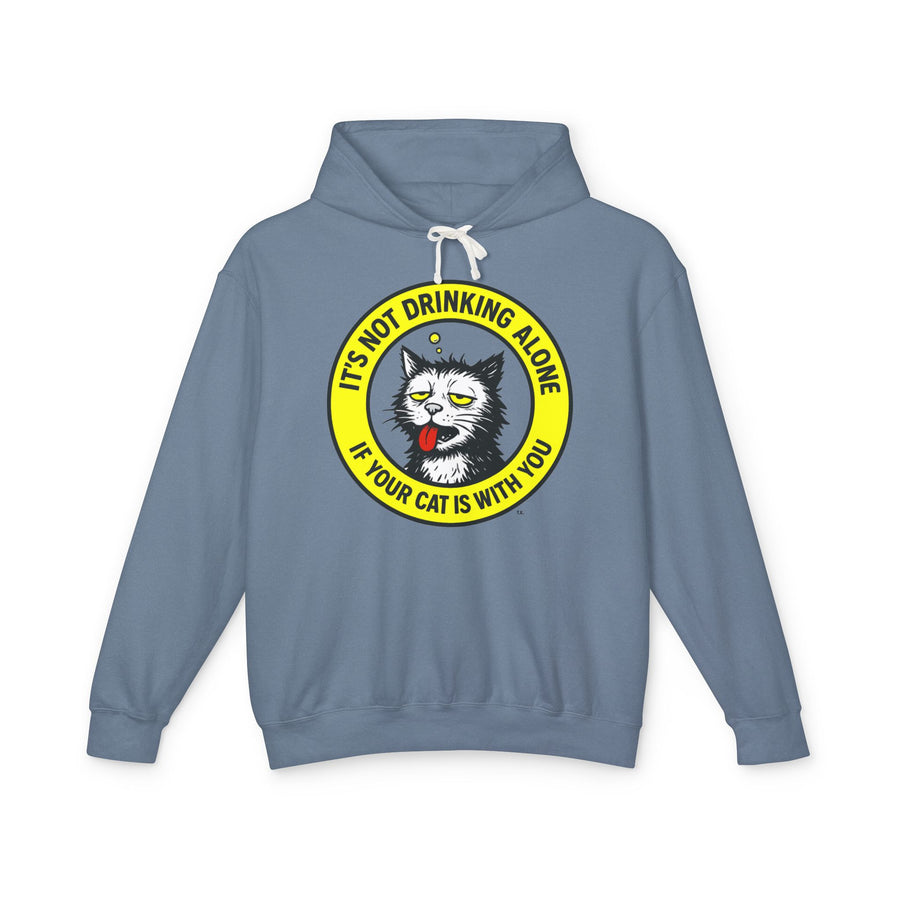 Drinking Alone - Unisex Lightweight Hoodie