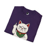 Maneki-Neko Repelling Cat - Adult T-Shirt