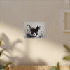 Canvas Wrap - Charcoal Garden Cat #1 - Unframed
