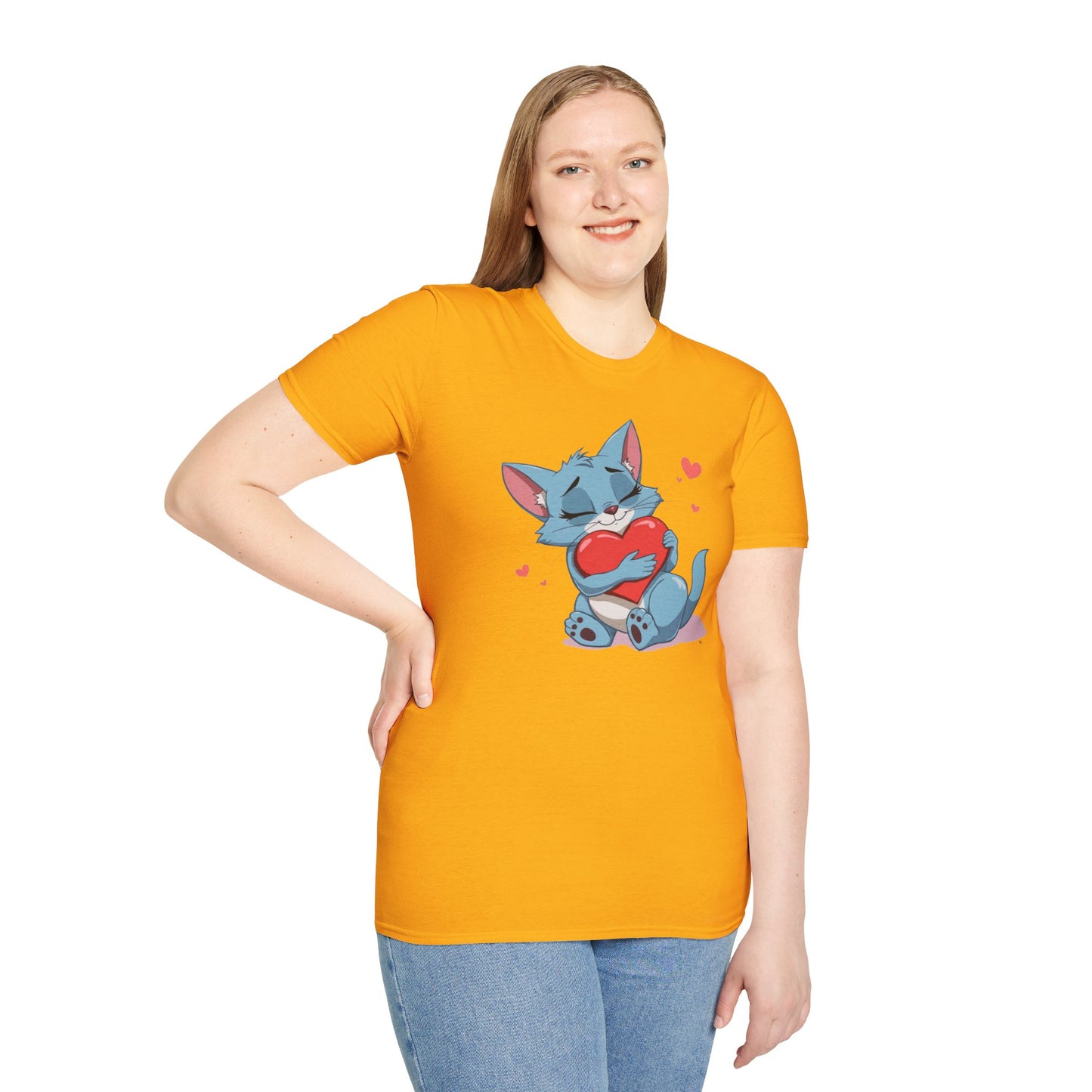 Promotional Sales Advertising Shirt - Cat Love (Two-sided)