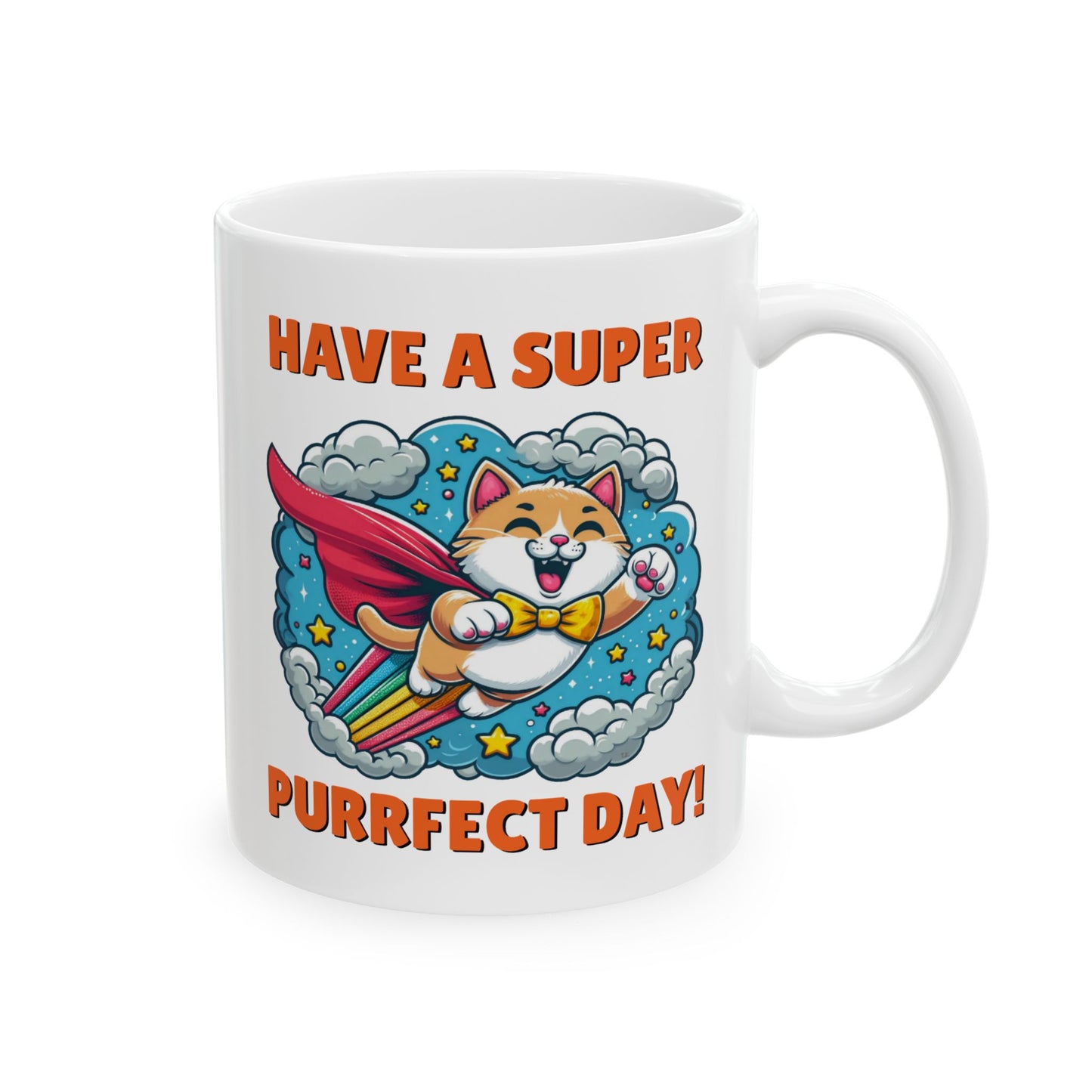 Mug - Purrfect Day - Ceramic Mug, (11oz, 15oz)