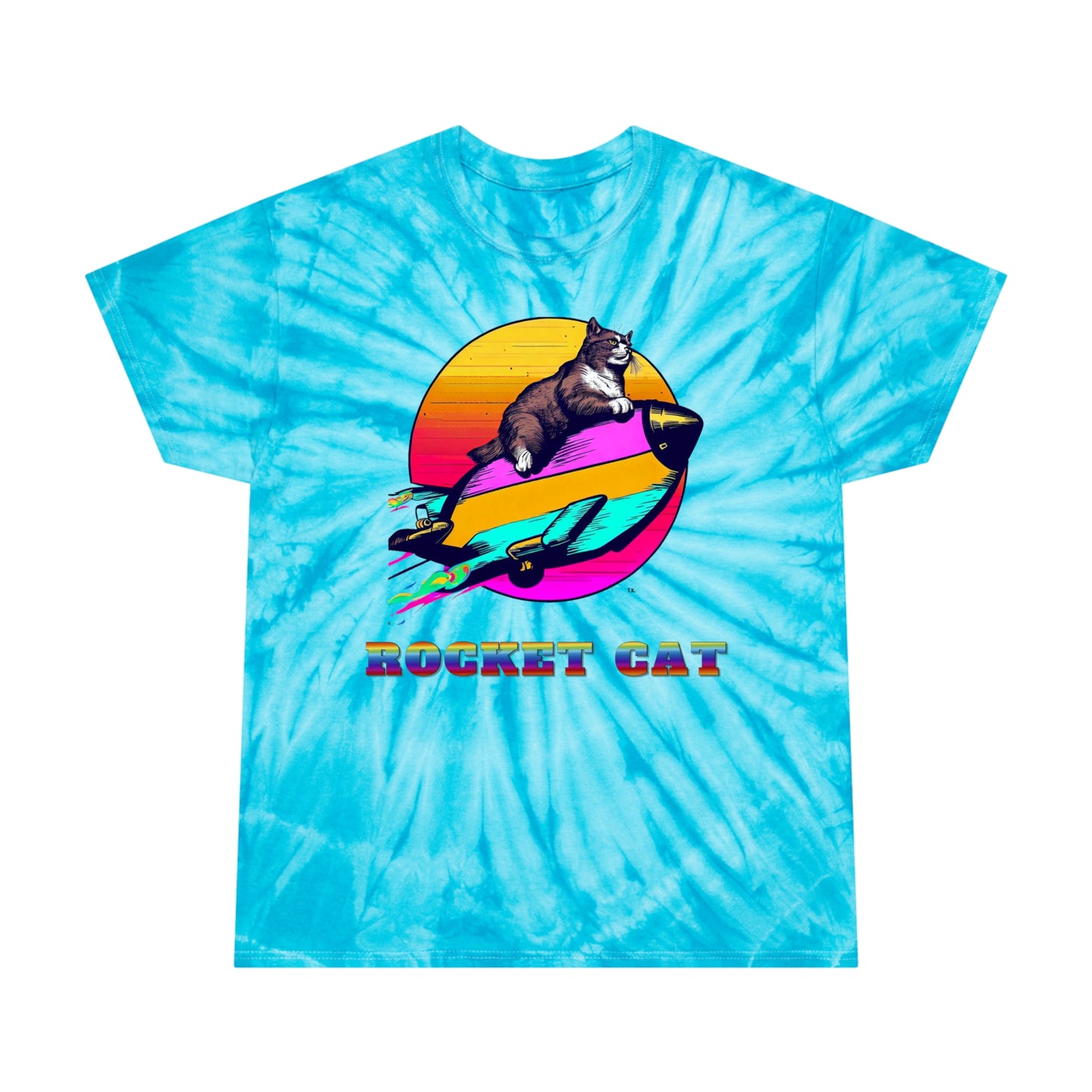 Rocket Cat Tie-Dye