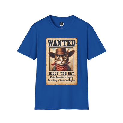 Wanted Billy the Cat - Adult T-shirt