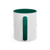 Human Catnip Dispenser - Ceramic Mug Accent Colored (11oz/15oz)