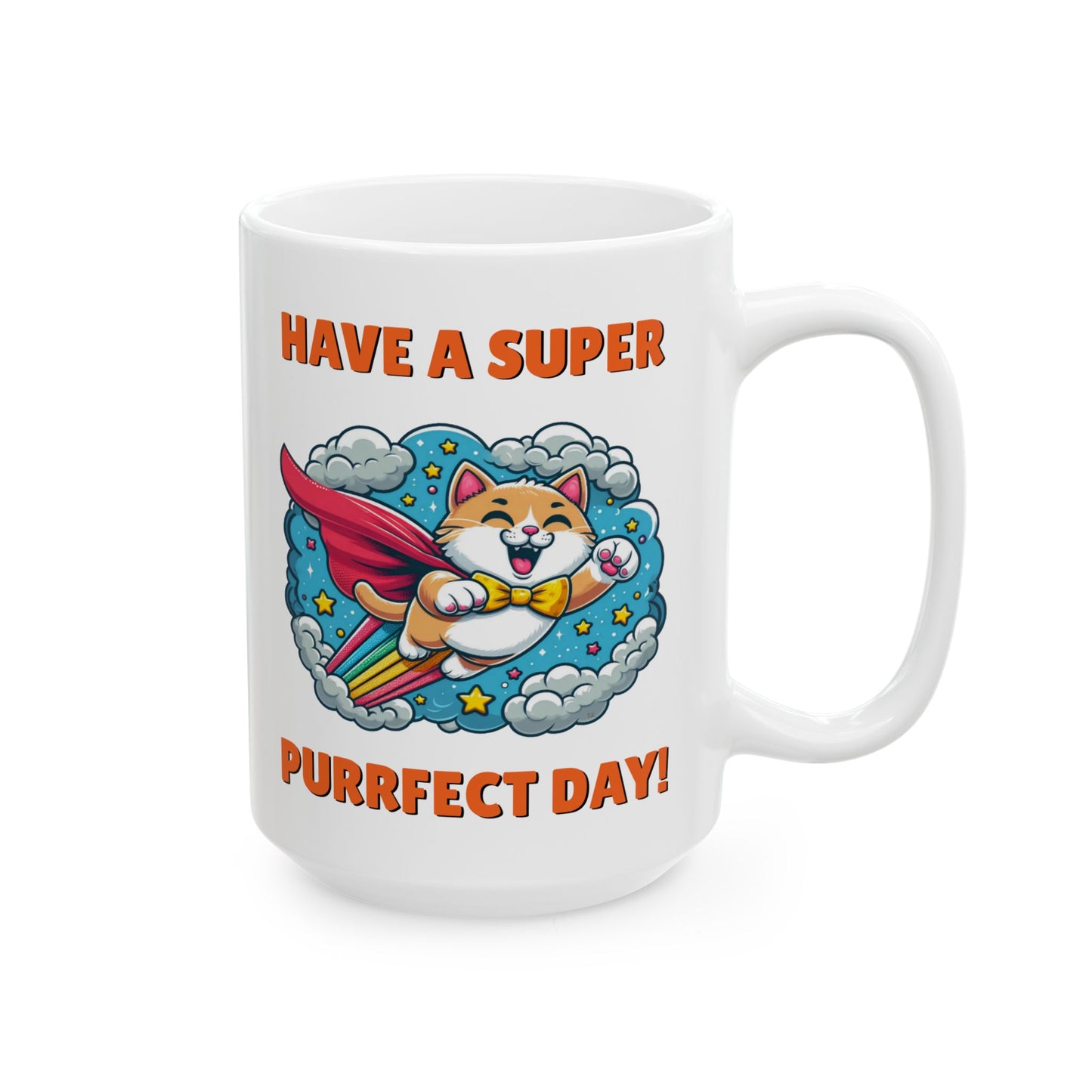 Mug - Purrfect Day - Ceramic Mug, (11oz, 15oz)