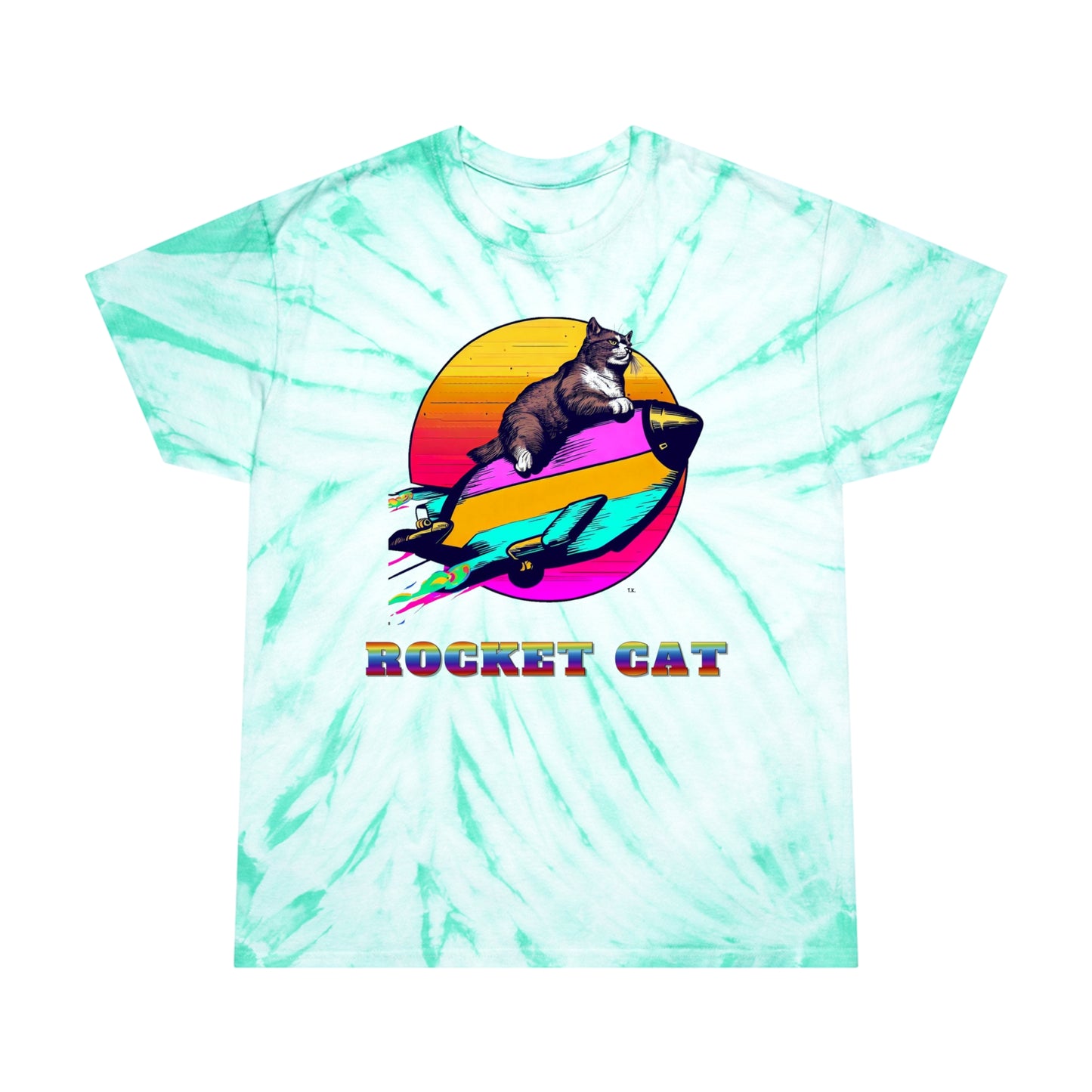 Rocket Cat Tie-Dye