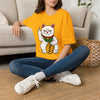 Maneki-Neko Repelling Cat - DOUBLE SIDED - Adult T-Shirt