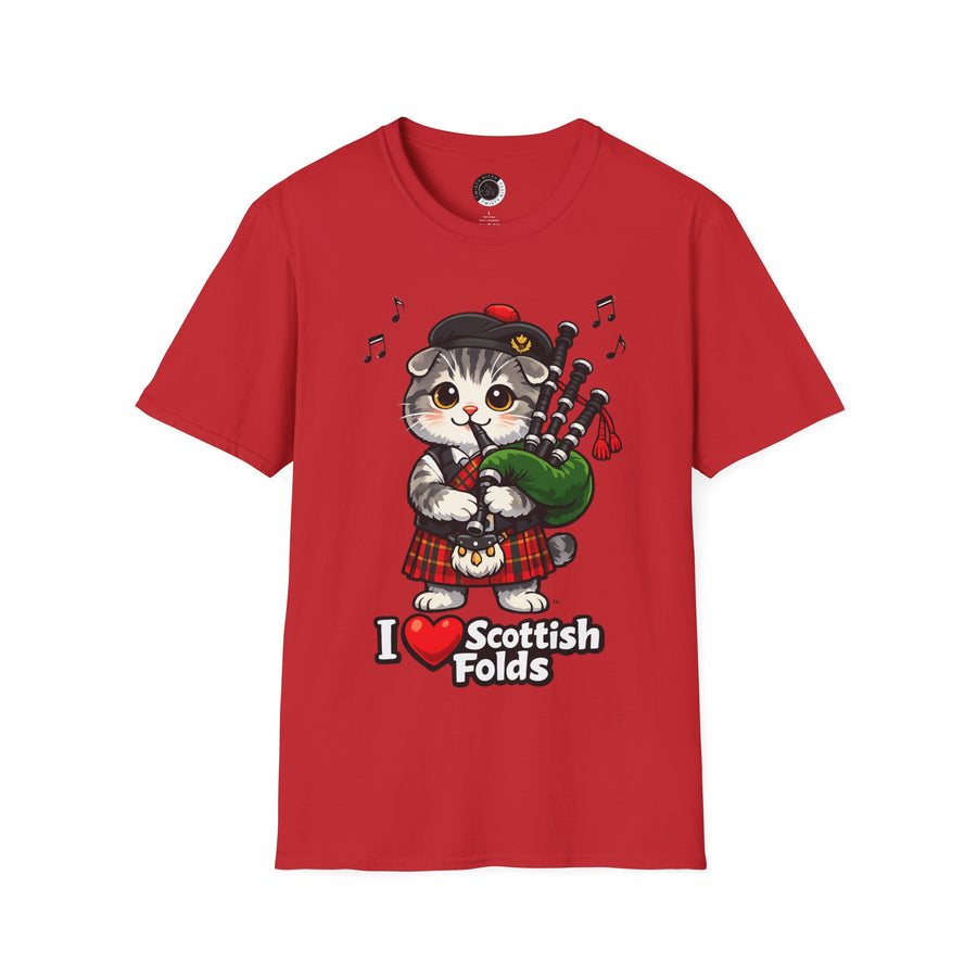 I Heart Scottish Folds - Adult T-shirt