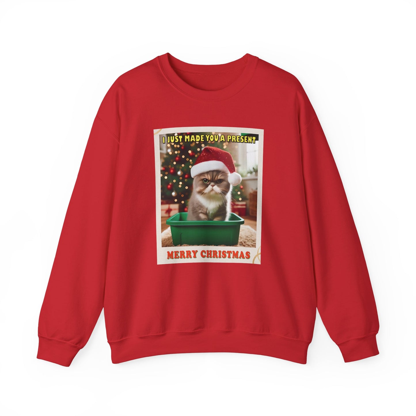 Christmas Present - Adult Unisex Heavy Blend™ Crewneck Sweatshirt (Two-Sided)