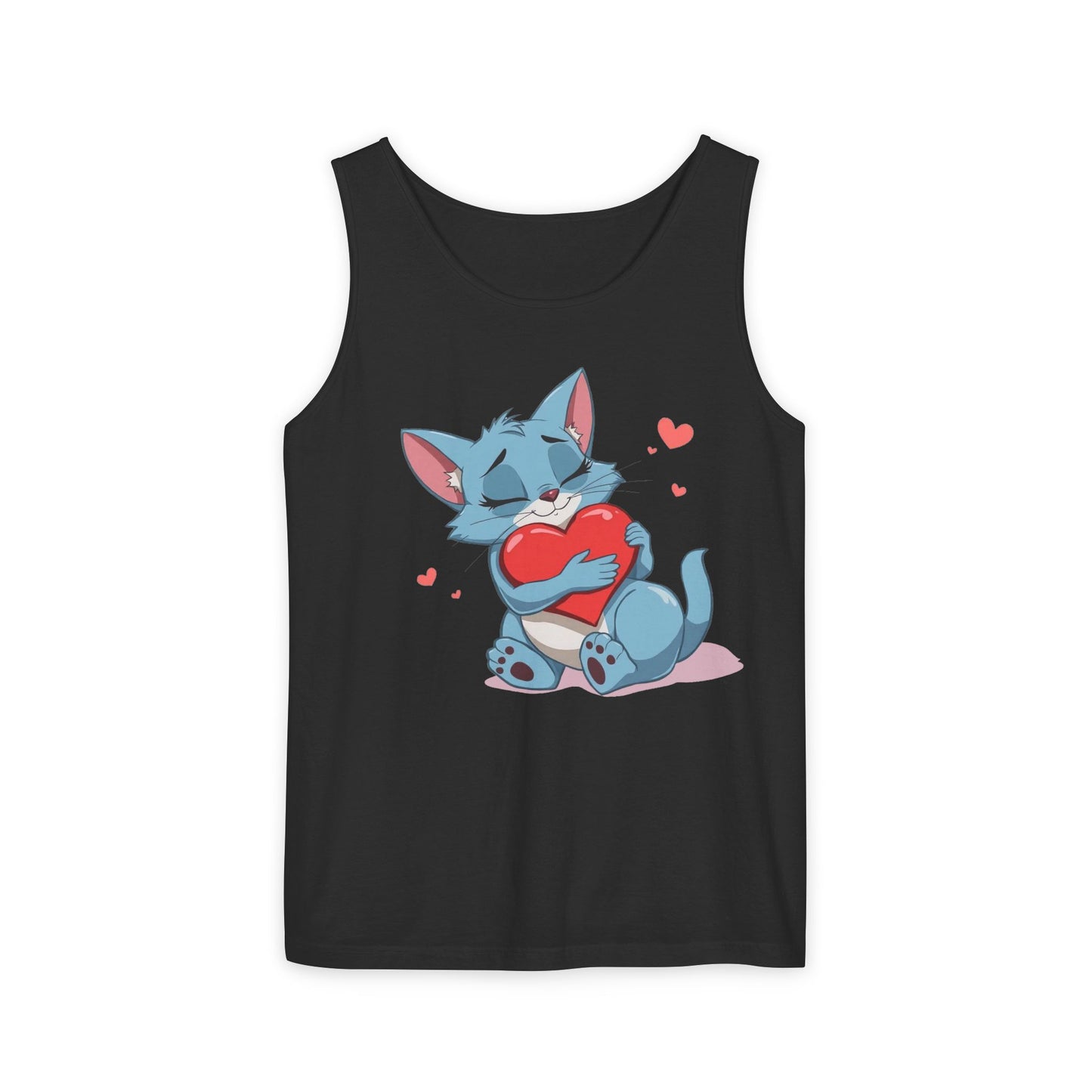 Cat Love - Unisex Garment-Dyed Tank Top