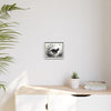 Gallery Canvas Wraps - Charcoal Garden Cat #3 - Framed