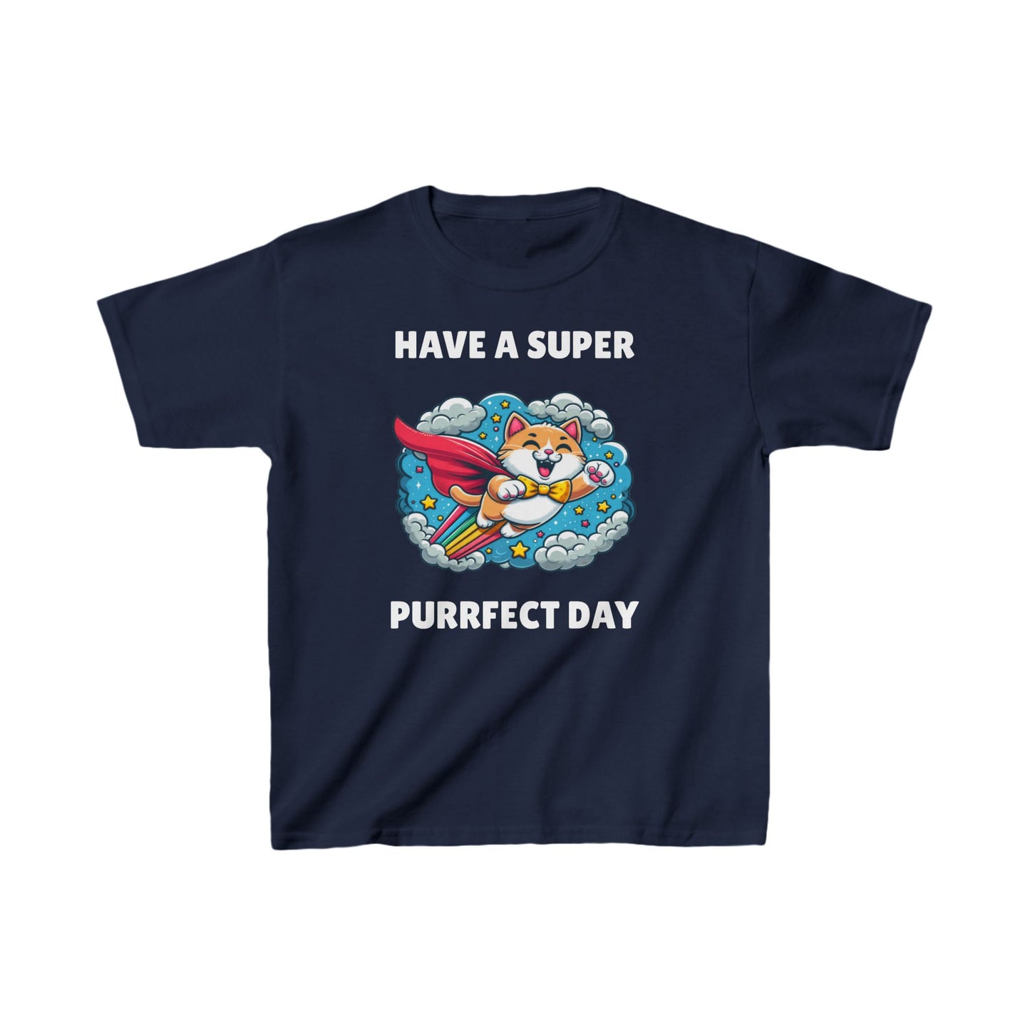 Super Purrfect Day - Kids Heavy Cotton™ Tee