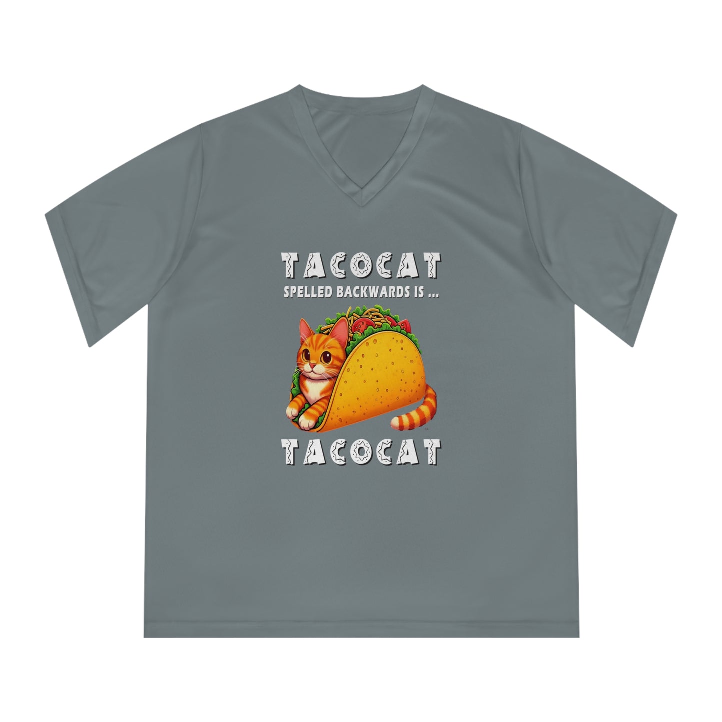 Taco Cat - Adult Women's Performance V-Neck T-Shirt