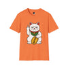 Maneki-Neko Repelling Cat - Adult T-Shirt