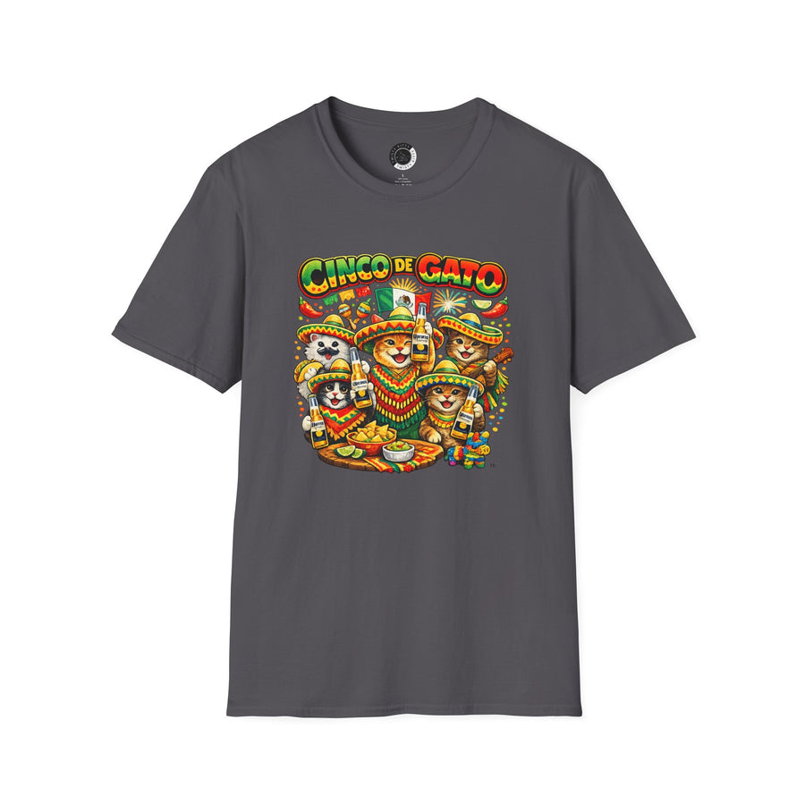 Cinco de Gato - Adult T-Shirt