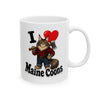 I ❤️ Maine Coons - Ceramic Mug, (11oz, 15oz)