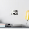 Canvas Wrap - Charcoal Garden Cat #2 - Unframed