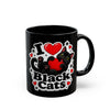 I ❤️ Black Cats – Ceramic Black Mug (11oz & 15oz)