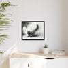Gallery Canvas Wraps - Charcoal Garden Cat #4 - Framed