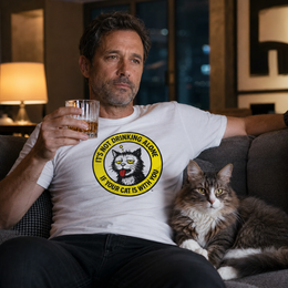 Drinking Alone - Adult T-Shirt