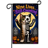 Nine Lives - Still Counting Halloween Garden Flag