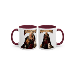 Mother of Cats - Ceramic Mug Accent Colored (11oz/15oz)