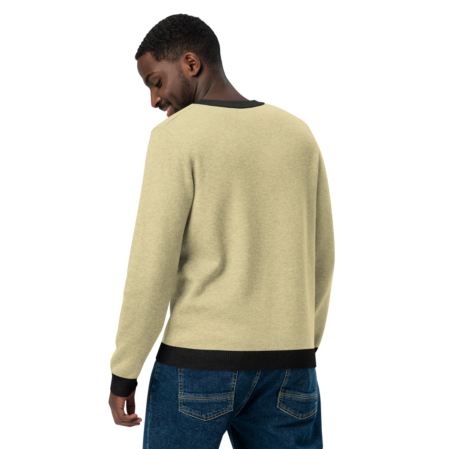 Smiley - Knitted crew neck sweater